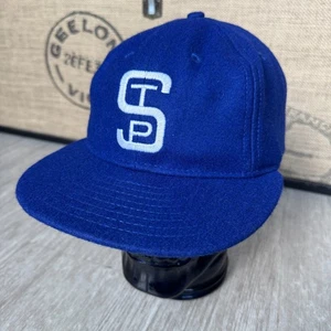 Cappello Berretto St. Paul Saints NUOVO Ebbets Field Flannels Blu Made In USA Taglia 7 3/8 - Foto 1 di 6