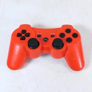 Generic Sony Playstation 3 PS3 Wireless Controller Tested Working Red 3rd Party - Picture 1 of 6
