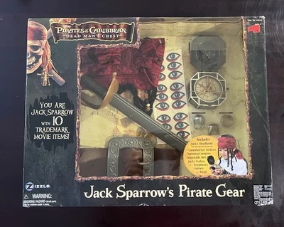 Zizzle Piratas del Caribe Dead Man’s Chest Jack Sparrow Pirate Gear 2006 Foto 1 de 4