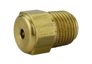 1/4" Air Compressor Auxiliary Unloader Assist Needle Valve Solid Brass USA Made - Picture 1 of 6