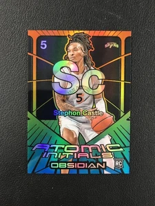2024-25 Panini Obsidian #2 Stephon Castle Atomic Initials Hot Springs /15 RC - Picture 1 of 2