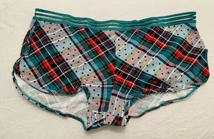 Victoria’s Secret Cotton Green Plaid Shortie, L, NEW/TAG - Picture 1 of 4