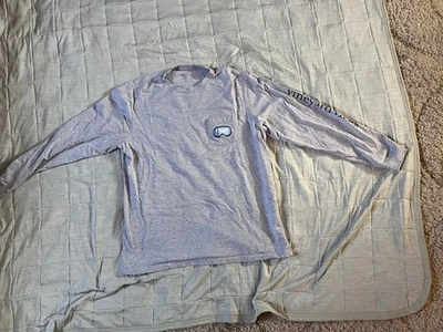 Camisa Vineyard Vines Para Hombre Grande Manga Larga Bolsillo Ballena Foto 1 de 4