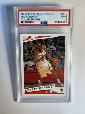 2006 Topps Kevin Durant Mcdonald's All American #B19 PSA 9!!️2 NBA 🏆MVP Foto 1 de 2