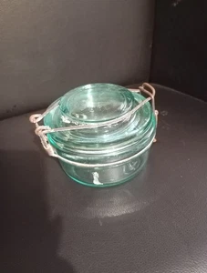 ancien Bocal en verre L'IDEAL bouteilles french antique RARE 350ML PETIT MODELE - Picture 1 of 8