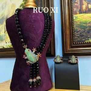 Juego de broches estilo libro vintage pendientes de mano oro accesorios - Imagen 1 de 9