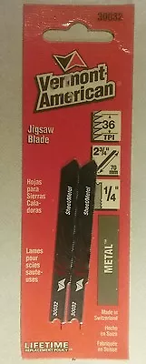  Vermont - 2PK 2-3/4 pol. Chapa/metal de aço de alta velocidade 36/32 TPI U-shank 30032 - Imagem 1 de 2