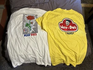 2x grateful dead & Co tour shirt ROSE WEIRDOH 2023 Wolf Brothers Bob Weir Weirdo - Picture 1 of 17