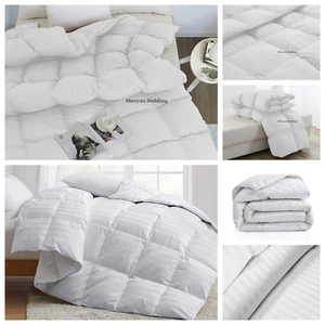 Piumino bianco comodo alternativo 200/300/400 GSM cotone egiziano - Foto 1 di 21