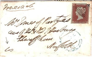 GB AUTOGRAPH Letter & Cover DUKE OF WELLINGTON Walmer Castle 1851 Swaffham MC229 - Picture 1 of 10