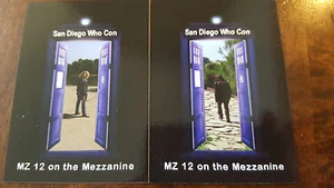 2016 SDCC COMIC CON EXCLUSIVE SAN DIEGO DOCTOR WHO CON PROMO CARD STANDARD SIZE - Picture 1 of 1