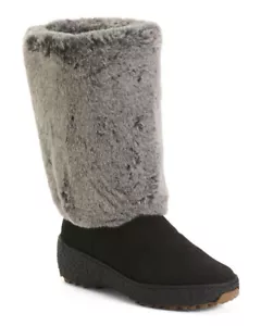 $ 170,00 Oscar Sport Made in Italy Kunstfell Winterstiefel Größe 40 Europa/9,5 USA - Bild 1 von 16