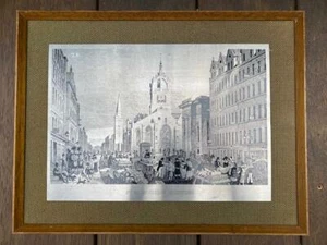 Mid Century Omicways Stainless Steel Engraving - St. Giles Church Edinburgh - Bild 1 von 3