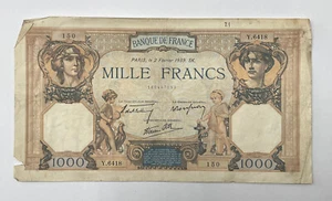 Banknote Of Bank 1000 Francs France 1939SK. Ref70672 - Picture 1 of 2