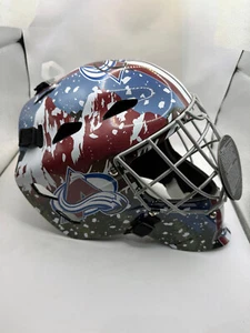 PATRICK ROY Colorado Avalanche autografo firmato full size maschera portiere PSA COA D - Foto 1 di 4