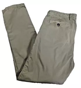 MICHAEL KORS Mens Olive Green Slim Fit Cotton Stretch Chino Pants SZ 32"W x 31"L - Picture 1 of 9