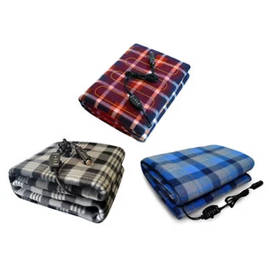 Electric 12-Volt Portable Car Heated Outdoor Blanket | Machine Washable - Picture 1 of 13