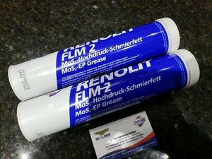 2 X 400GR ENG-FUCHS RENOLIT (FILM) FLM 2 SKU 4001541001187 BLACK IMPORTED PEP2 - Picture 1 of 13