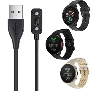 1m Magnetic USB Charging Cable Charger Adapter Black for Polar Pacer/Pacer Pro - Afbeelding 1 van 12
