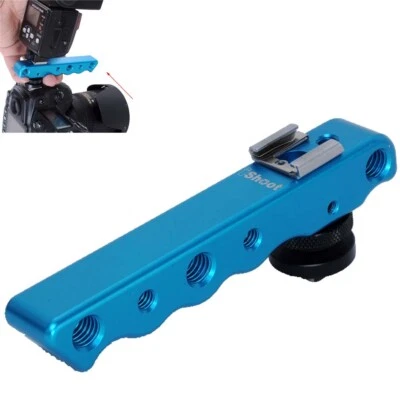 Hand-held DC/DV Video Camera Holder Bracket Support Speedlite Flash LED Light - Image 1 of 4