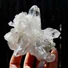 3.5in 322g Cosmic Lemurian Silver Quartz Crystal Starburst Cluster DT Dow Channe