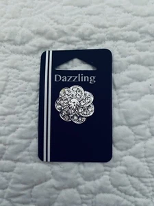❄️ Dazzling Rhinestone Buttons With Shank 2.5cm Wedding Hair Acc Craft Dresses - Picture 1 of 5