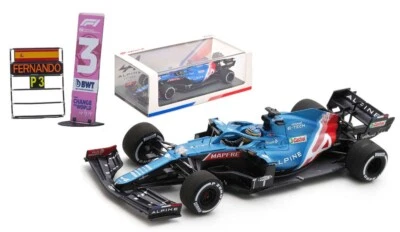Spark S7851 Alpine A521 #14 3rd Qatar GP 2021 - Fernando Alonso 1/43 Scale - Image 1 of 3