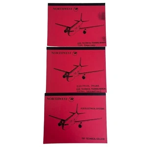 Northwest Airlines Training Manuals Electrical Systems Aircraft 1980s '90s Lot 3 - Picture 1 of 16