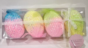 Easter Glitter Styrofoam Egg Ornaments Tree Decor JUMBO 5" - Picture 1 of 4