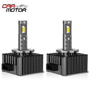 2PCS LED Headlight Bulb D1S D1R High Low Beam HID Xenon Conversion Kit - Picture 1 of 10