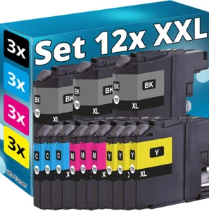 12X XL CARTOUCHES Compatibles BROTHER MFC-J480DW J880DW J4420DW J4620DW J - Bild 1 von 9