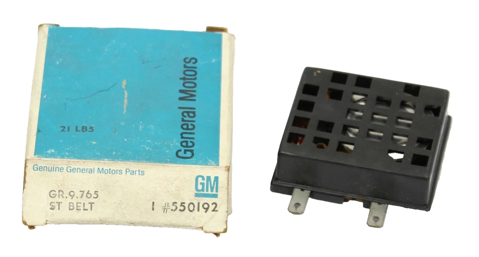 Zumbador de cinturón de seguridad Oldsmobile OE GM 1975 ~ 550192 Foto 1 de 1