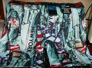 1 PR LIFESTYLE NEW YORK "PROUD AMERICAN" DESIGN "SEIDIG" STRICK BOXER ~ GRÖSSE SMALL - Bild 1 von 3