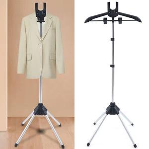 Handheld Ironing Steamer Hanger Bracket Foldable Garment & Clothes Drying Rack - Picture 1 of 13