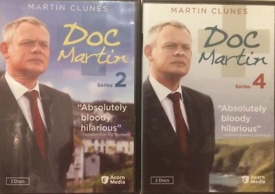 DOC MARTIN Series 2 & 4 BBC 5 DVDs 17 Episodes 14 Hrs MARTIN CLUNES Acorn Media - Image 1 of 2