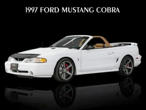 1997 Ford Mustang Cobra in White New Metal Sign: 9x12 & Free Shipping - Picture 1 of 1