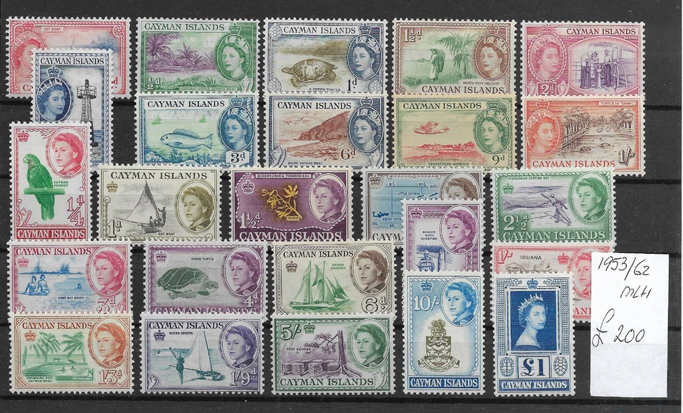 Turks & Caicos Islands @  1953-1962  DEFINITIVES   MLH  NICE PRICED @GB1979 - Image 1 of 1