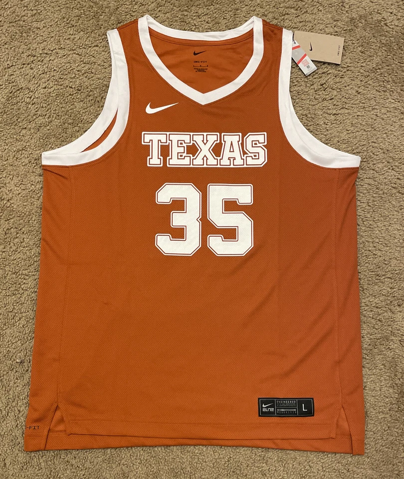 Nike Elite Texas Longhorns #35 Kevin Durant DRI-FIT Jersey AT8798-802 Men S