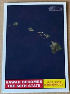 2009 TOPPS HERITAGE Card #121 HAWAII BECOMES THE 50TH STATE NM-MT Condition - Picture 1 of 2
