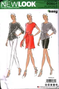 0604 Vintage New Look Schnittmuster Misses Kleid Top Hose UNCUT Karriere 8-20 - Bild 1 von 2