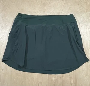 Knix Athletic Skort Short Damen Gr. L Pull On Gym grün Reißverschlusstasche - Bild 1 von 9