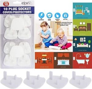 10 x Plug | Socket Protector Baby Shock Safety Plug Cover