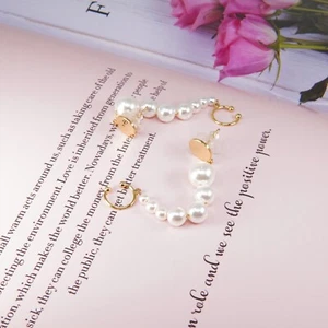 3" Premium Vivid White Goddess of Pearl Fashion Fine Jewelry Chain Post Earrings - Picture 1 of 5