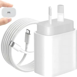 20W USB Type-C Wall Adapter Fast Charger PD Power For iPhone 15 14 13 Pro iPad - Picture 1 of 27