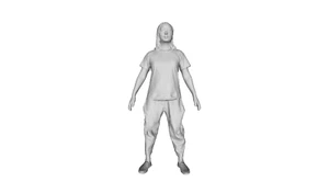 Figura informal de pie de mujer joven Printle D Femme 069 para juegos de tren Dioramas - Imagen 1 de 11