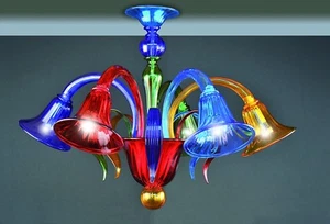 Doge multicolor plafonnier 5 lumièrs - Imagen 1 de 1