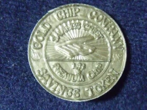 GOLD CHIP COMPANY 1.4 C Savings Token Savings Chest Premium Obsolete Chip T-27 - Picture 1 of 2