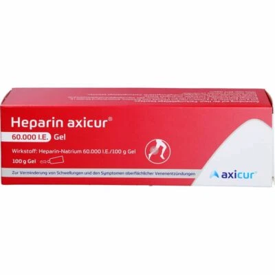 AXICORP PHARMA GMBH HEPARIN AXICUR 60.000 I.E. Gel 100 g PZN14052265