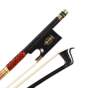 Pernambuco Violin Bow 4/4 Carbon Fiber Stick Straight Performance Bow - Picture 1 of 10