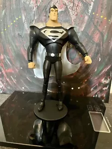 mcfarlane dc multiverso animado superman traje negro/sin tarjeta - Imagen 1 de 3